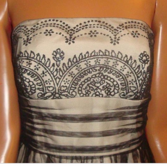 DB Studio Lace Strapless Tulle Dress - Picture 3 of 8